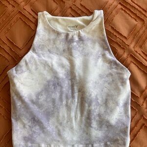 Old navy light purple workout top with built in bra and cups